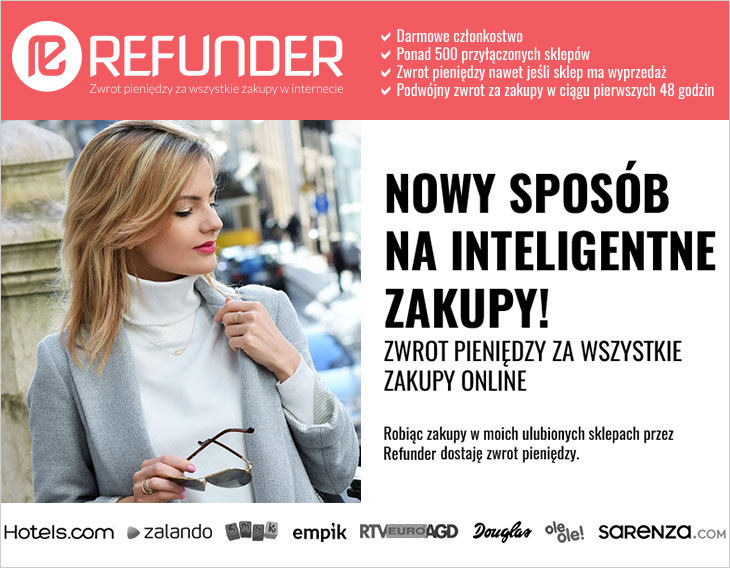 Refunder wygraj bon na zakupy w jednym z Twoich ulubionych Refunder wygraj bon na zakupy w jednym z Twoich ulubionych