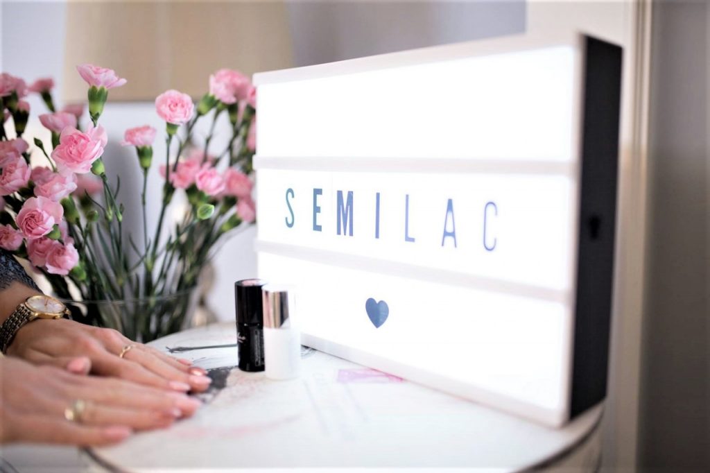 semilac manicure hybrydowy urodziny