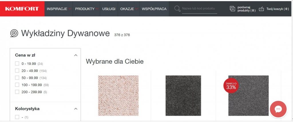 wykładziny dywanowe